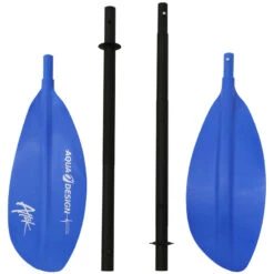 PAGAIE KAYAK AQUADESIGN ATTAK 4 PARTIES 220CM Bleu -Kayak Soldes Boutique pagaie kayak aquadesign attak 4 parties 220cm bleu 3