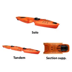 SECTION SUPPLEMENTAIRE POINT 65°N AIRSEAT MARTINI GTX ORANGE -Kayak Soldes Boutique section supplementaire point 65n airseat martini gtx orange 3