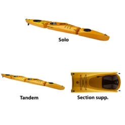 SECTION SUPPLEMENTAIRE POINT 65°N AIRSEAT MERCURY GTX JAUNE -Kayak Soldes Boutique section supplementaire point 65n airseat mercury gtx jaune 4