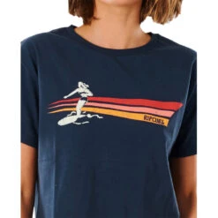 T-SHIRT RIP CURL GOLDEN STATE CROP BLEU MARINE FEMME -Kayak Soldes Boutique t shirt rip curl golden state crop bleu marine femme 3