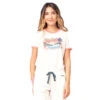 T-SHIRT RIP CURL TIKI RINGER BEIGE FEMME -Kayak Soldes Boutique t shirt rip curl tiki ringer beige femme